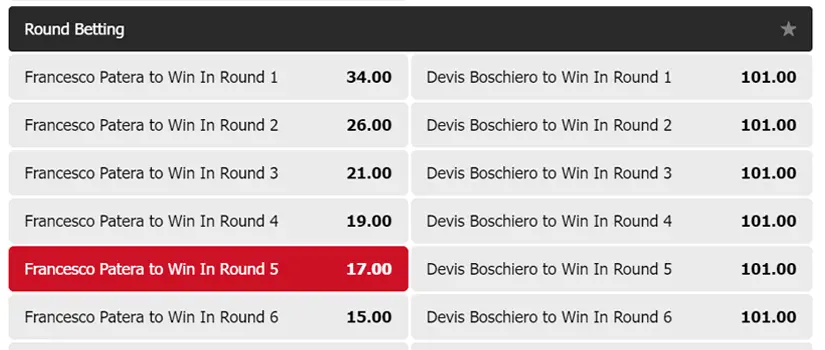 Round Betting