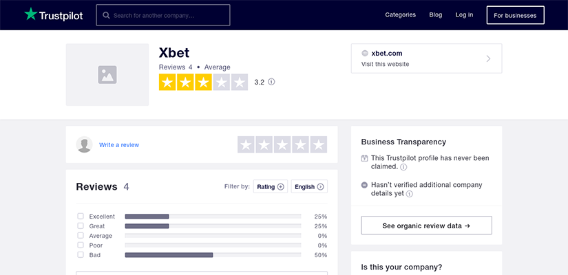 XBet Rating