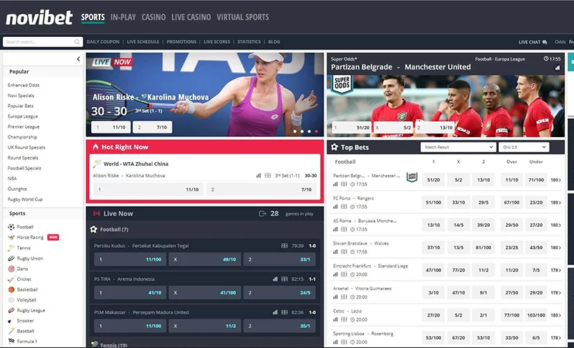 Novibet screenshot