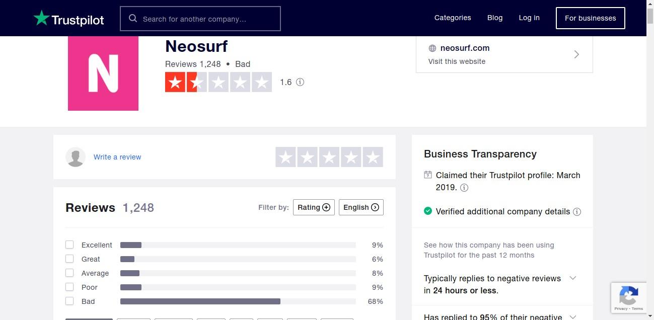 Trustpilot Rating