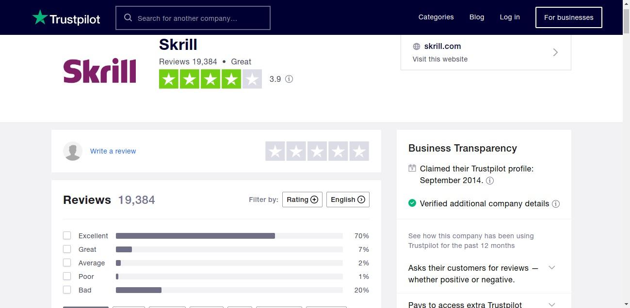 Trustpilot Rating